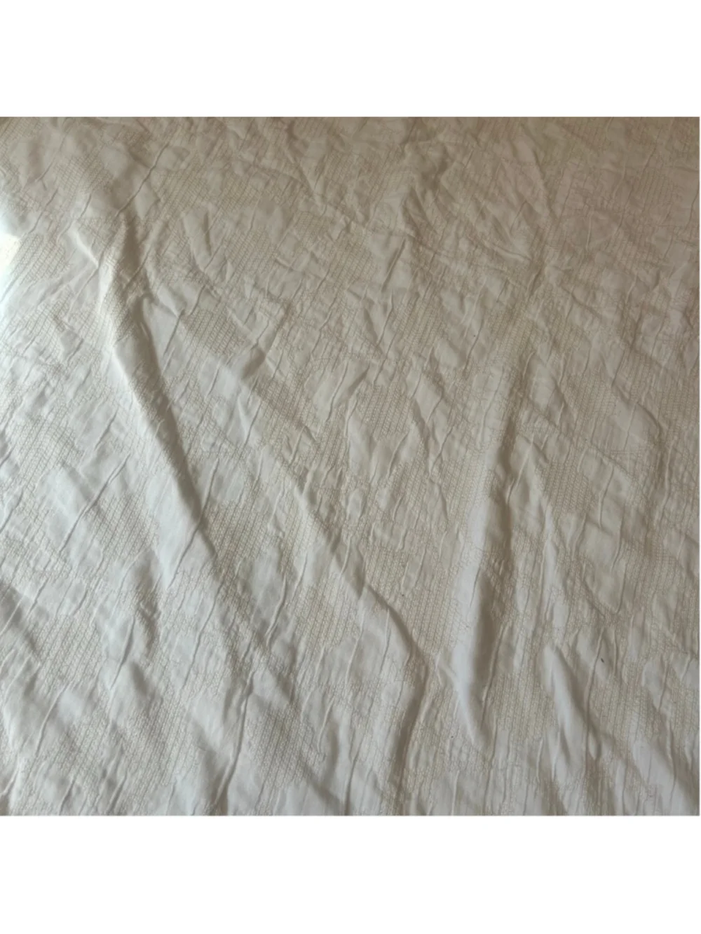 Pottery Barn White Full/Queen Duvet Cover Textured Full/Queen Minimalist